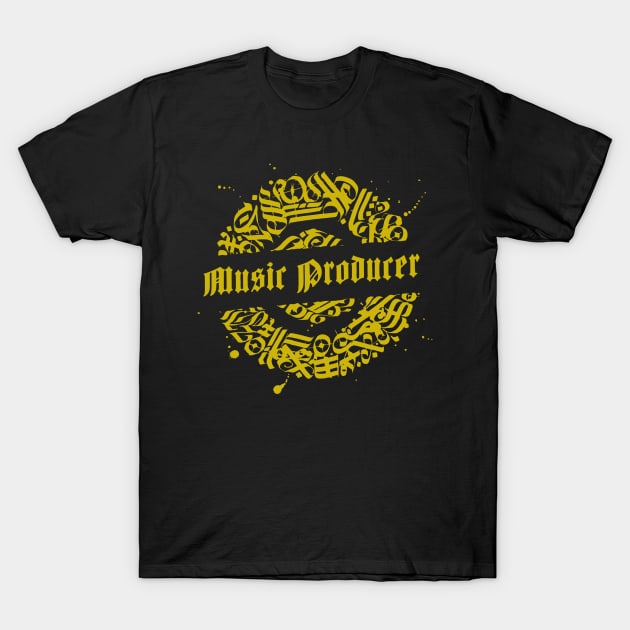 Music Producer Gold, Beatmaker T-Shirt by ILT87